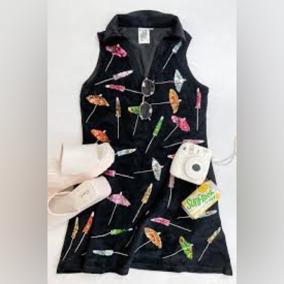 NWT Queen of Sparkles Terry Cocktail Umbrella Dress - Picture 3 of 6